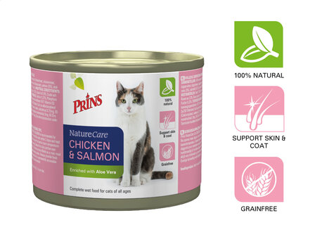 Prins NatureCare Cat Chicken &amp; Salmon 200 g