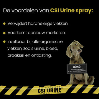 CSI Urine vlek en geur verwijderaar