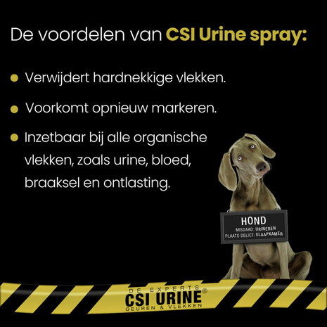 CSI Urine vlek en geur verwijderaar