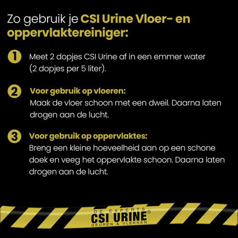 	 CSI URINE VLOER- EN OPPERVLAKTEREINIGER