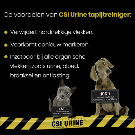 CSI URINE TAPIJTREINIGER