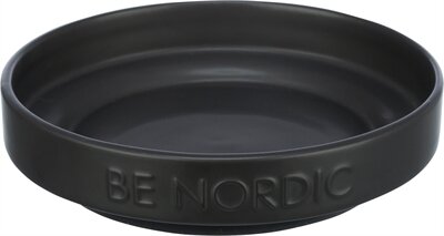 Trixie be nordic voerbak kat keramiek / rubber zwart